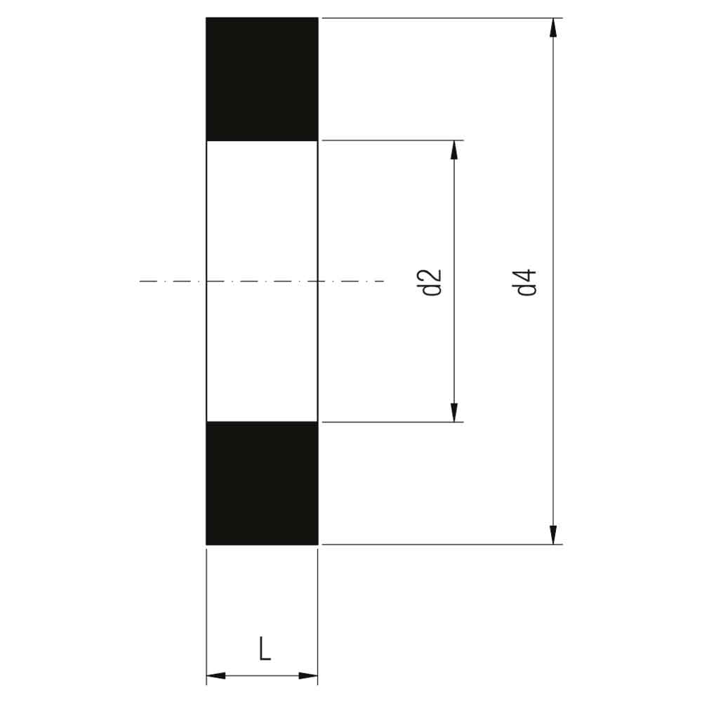 ANSI Distanziali in acciaio di Tipo F (Misure)