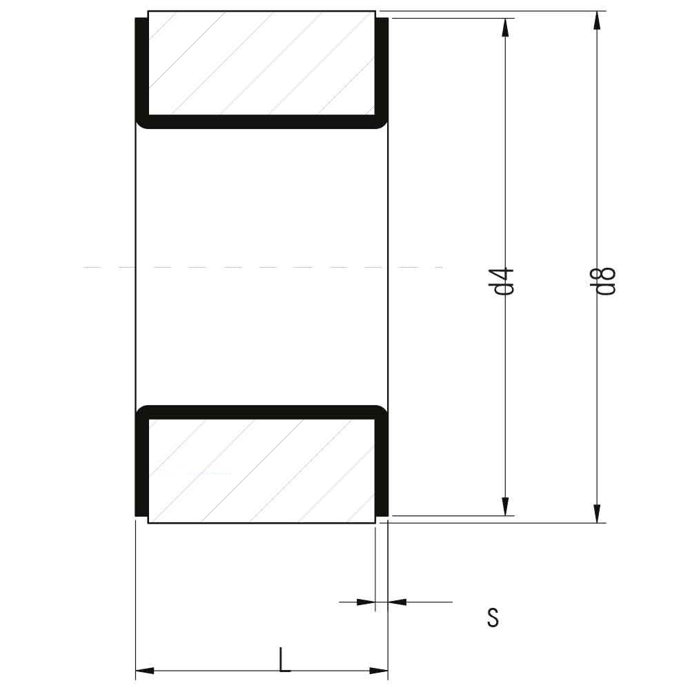 ANSI Distanziali in acciaio di Tipo G (Misure)