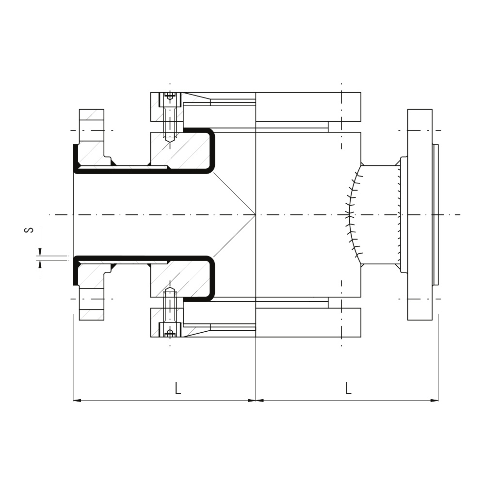 Spie visive rivestite in PFA (Misure)