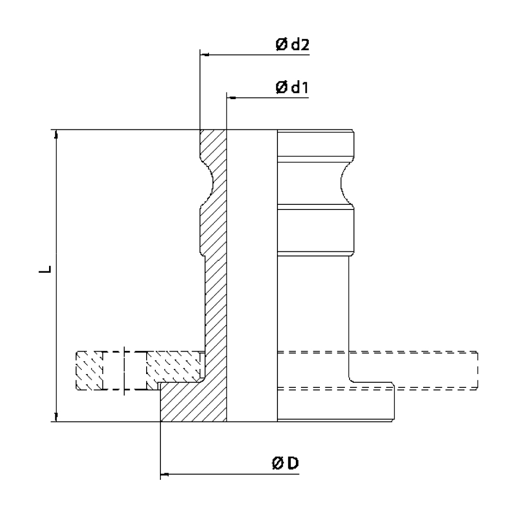 FLEXILINE - Raccordo LAS FL (Disegno tecnico)