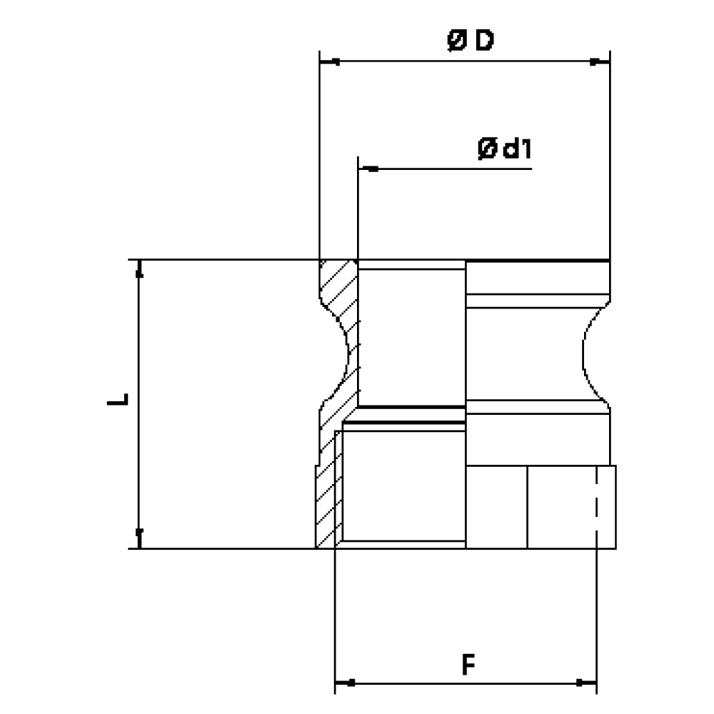 FLEXILINE - Raccordo Tipo A (Disegno tecnico)