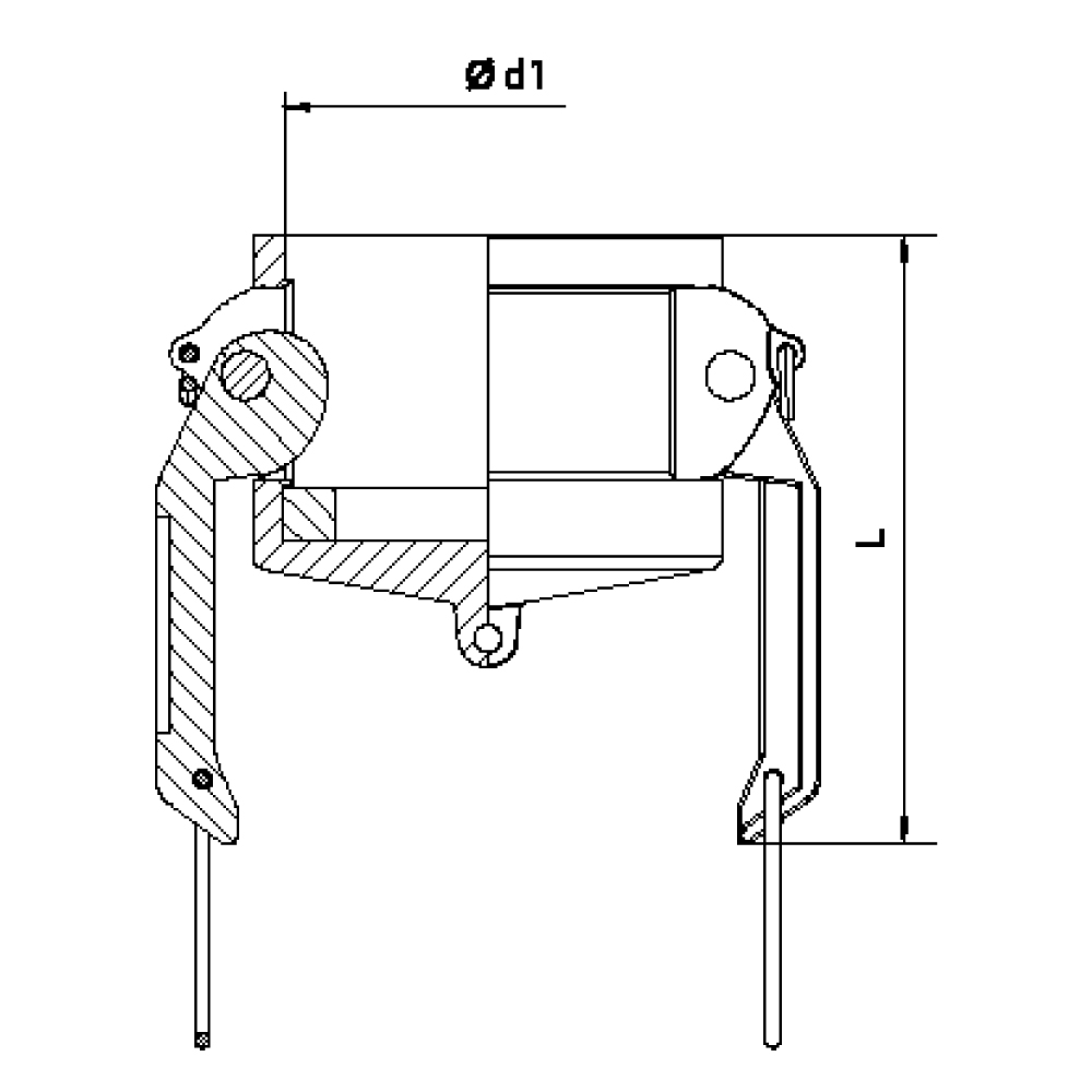 FLEXILINE - Raccordo Tipo DC (Disegno tecnico)